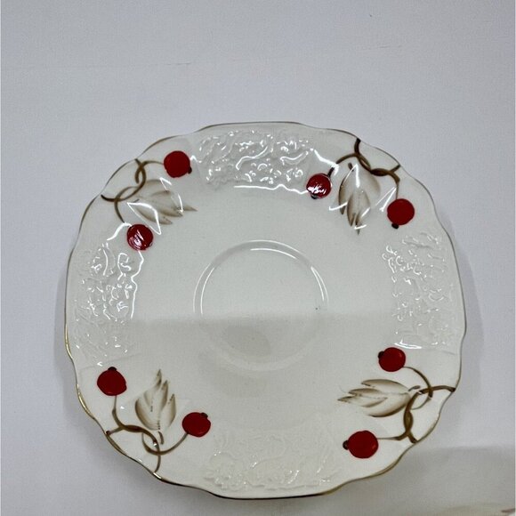 Myott Cherry Ripe Bone China Teacup & Saucer England Rose Floral Classic - Picture 5 of 7